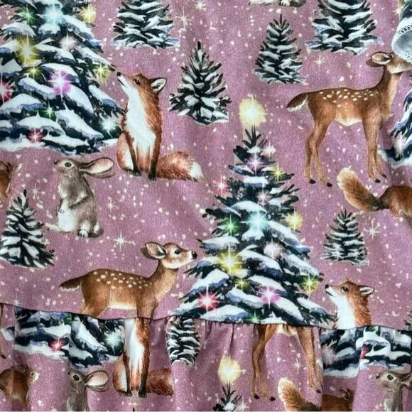 Pipsqueaks Girls’ Snowflake Kisses Bubble Romper Bamboo Christmas Size 2T - Picture 8 of 9